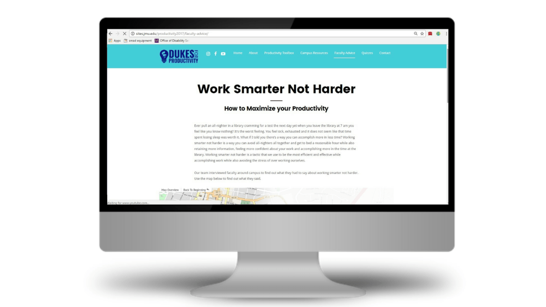 Dukes for Productivity Website